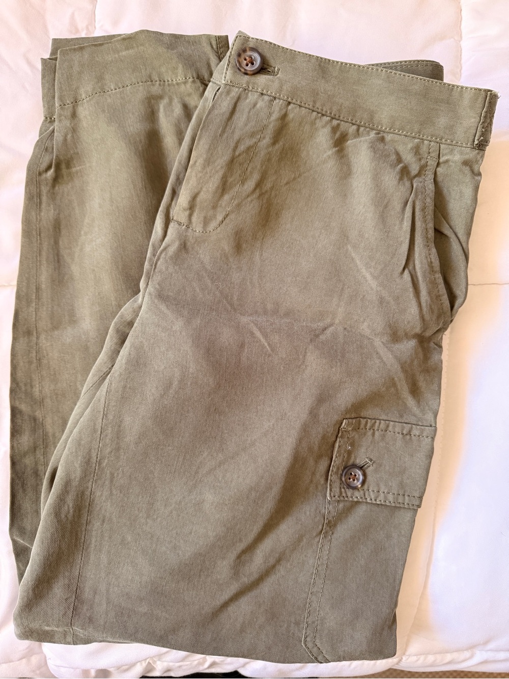 Banana Republic Olive Green Women's Cargo Trousers